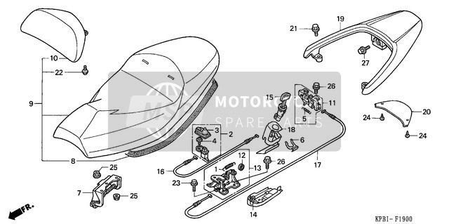 Honda NSS250 2003 posto a sedere per un 2003 Honda NSS250